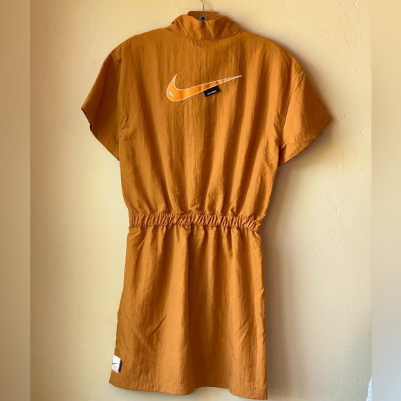 NIKE Desert Ochre Sportswear Swoosh Woven Dress NWT - Picture 10 of 16